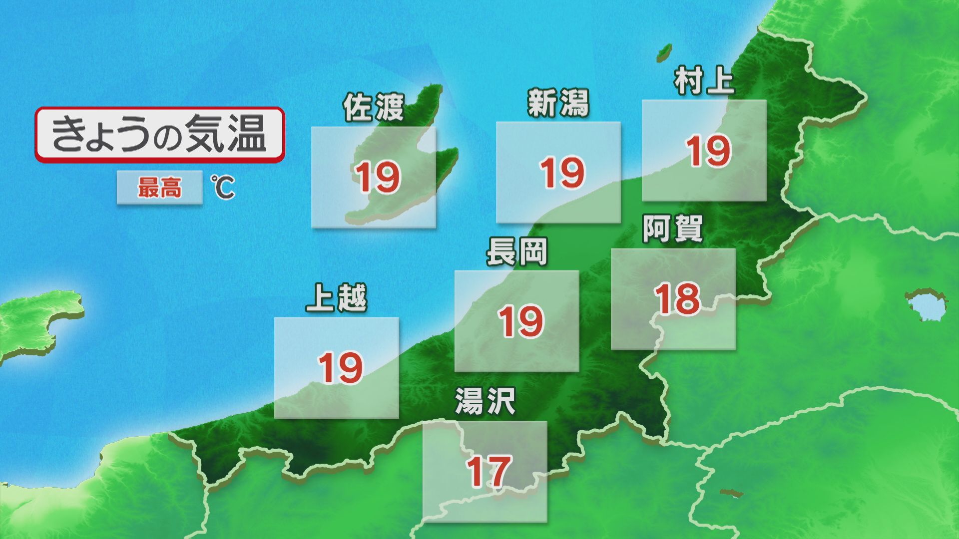 夜は雲が広がり上越を中心に弱い雨が降るところも【これからの天気(6日11時40分現在)｜新潟】