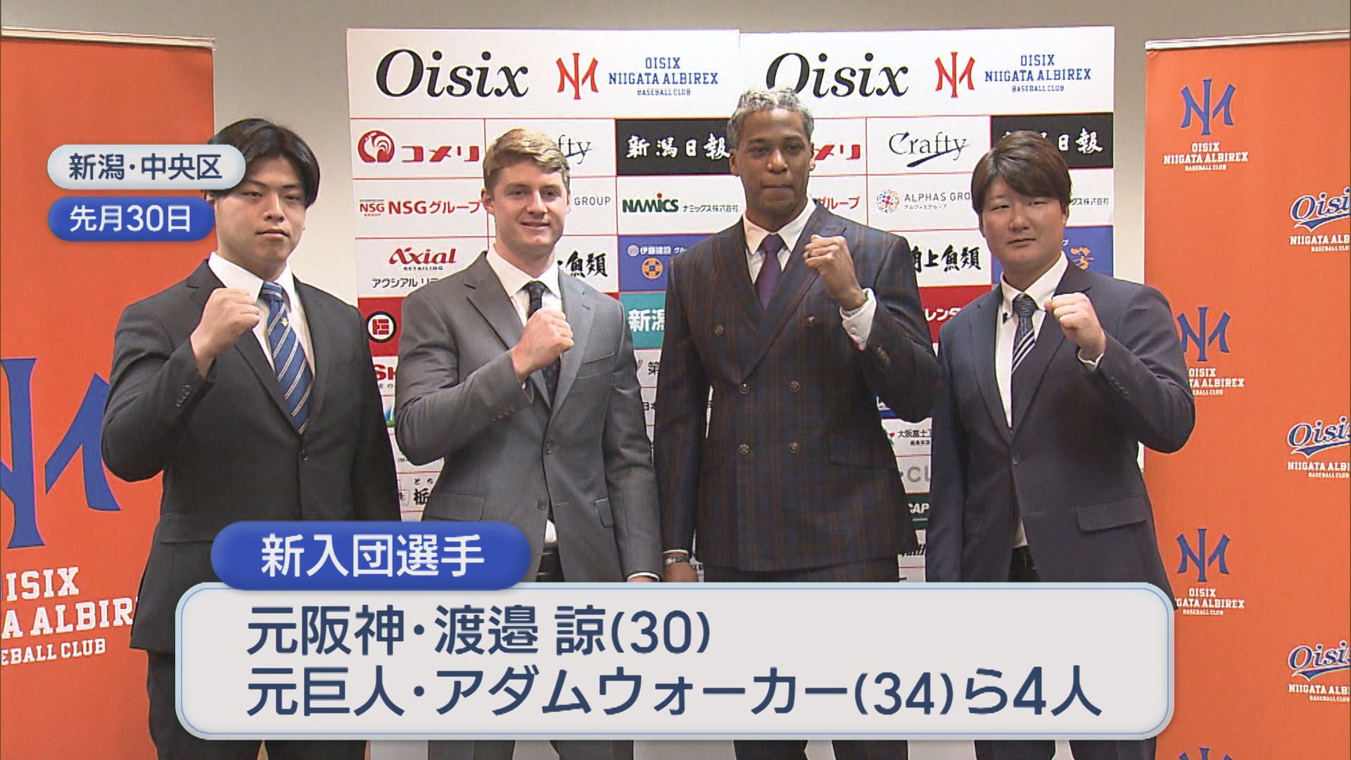 【プロ野球｜オイシックス】新入団4選手が会見で意気込み語る、武田監督「勝率5割を目標に」【新潟】